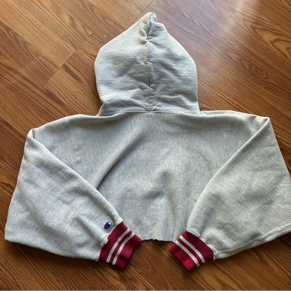 Vintage Cropped Champion Hoodie - Picture 4 of 5